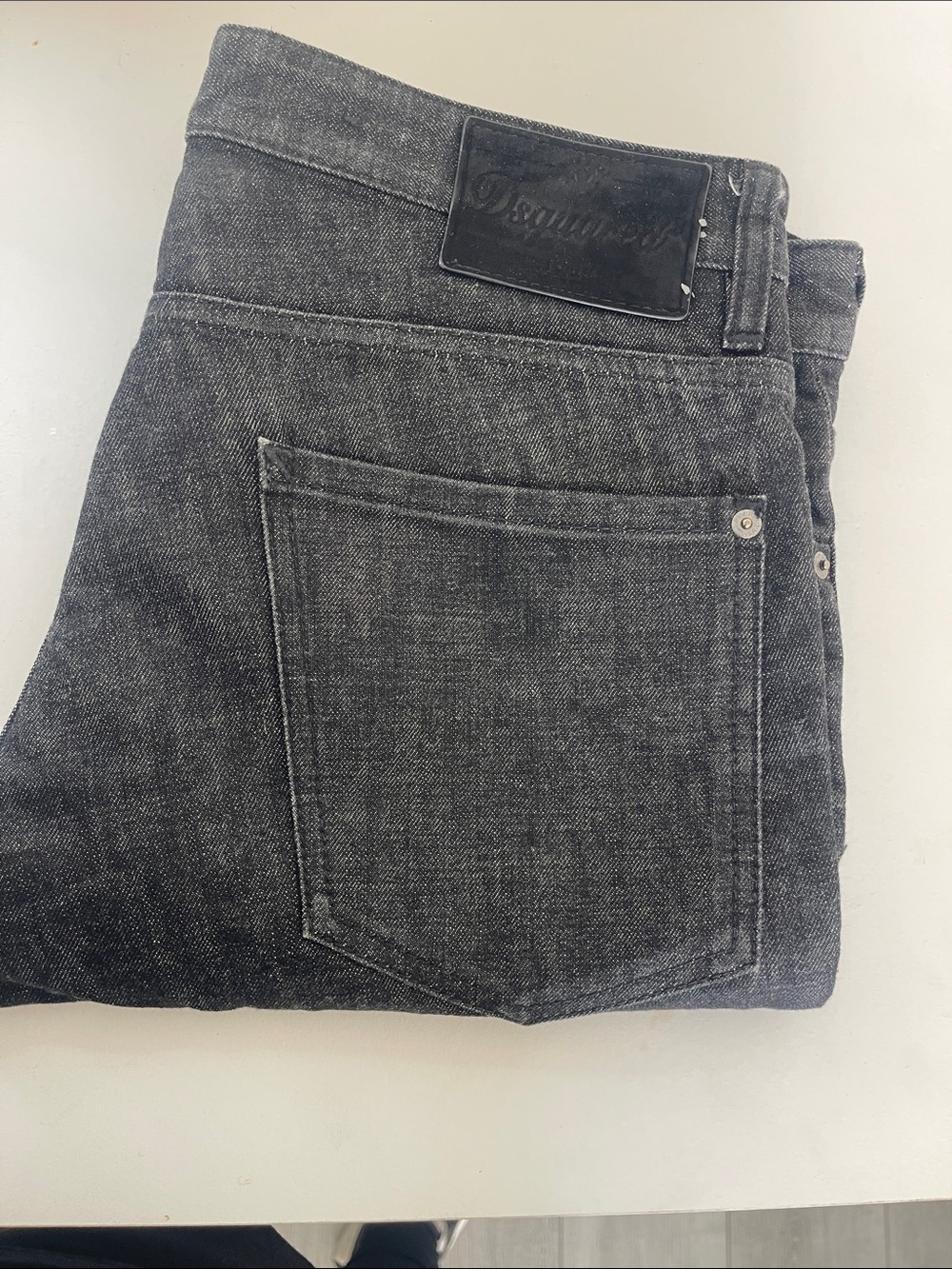 DSQUARED2 Men's Black Slim Straight Jeans